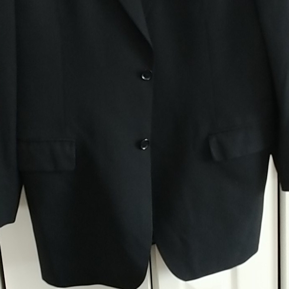 Macy's Men's Store Kasper, Black Blazer 44T - Picture 2 of 8